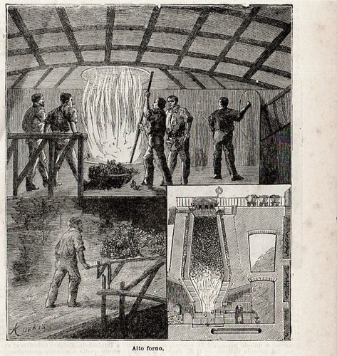 Stampa antica alto forno - stampa,