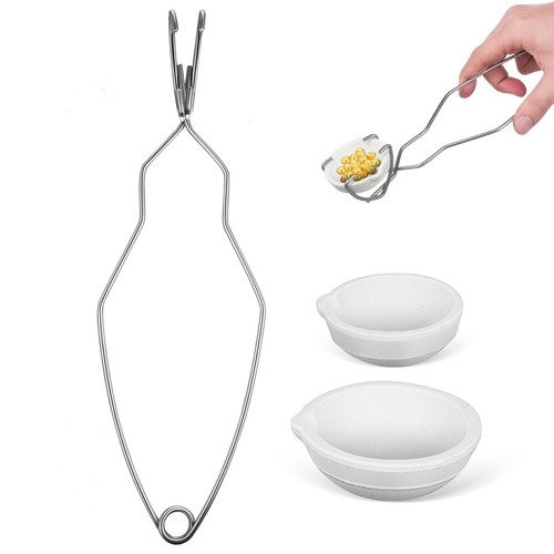 Crucible with tongs - crucible,